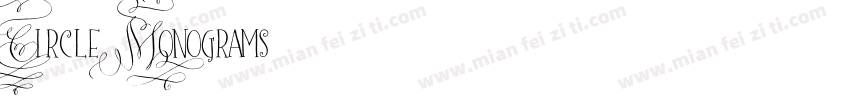 Circle Monograms字体转换